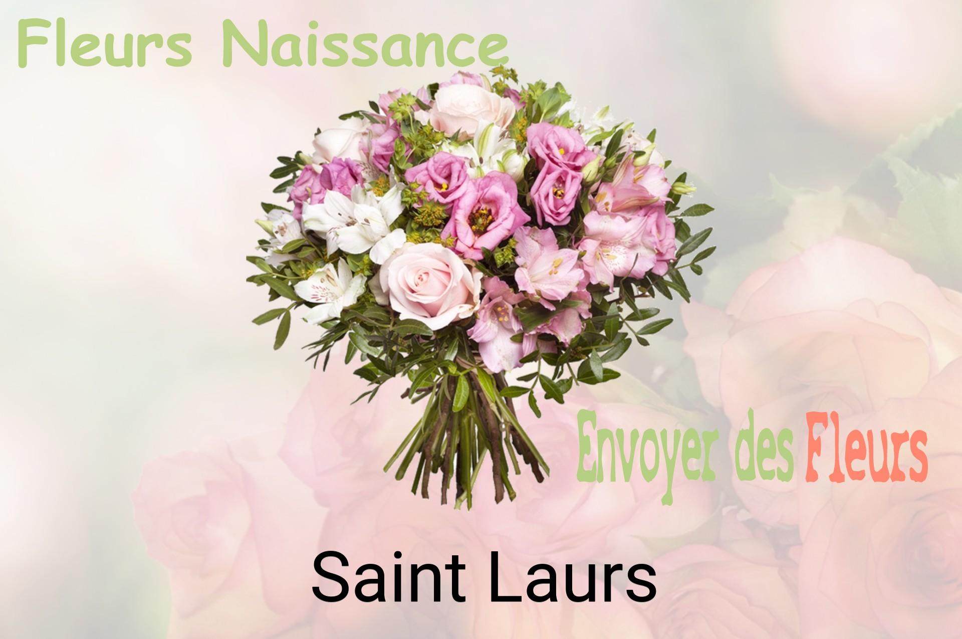 Bouquet de fleurs de naissance livré à Saint-Laurs